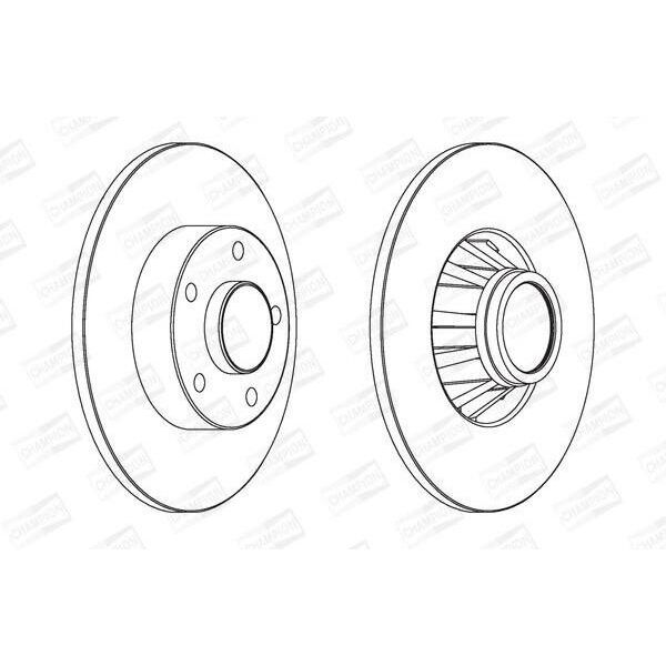 Champion 562211CH-1 - Disco Freno Oe 4320600QAB Per Primastar (X83), Vivaro (J7), Vivaro (F7), Vivaro A (E7), Vivaro A (X83), Trafic Ii (Jl), Trafic Ii (Fl), Trafic Ii (El)-image