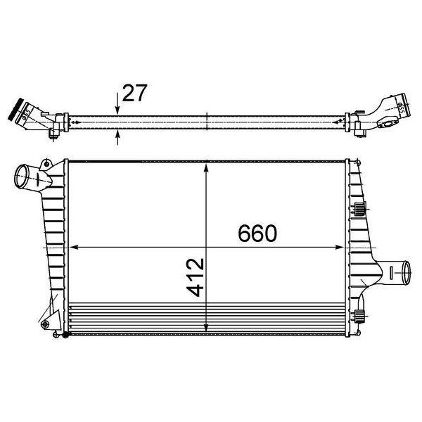 Mahle Ci 487 000S - Intercooler Oe 4B0145805E Per A6 (4B)-image