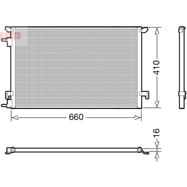 Denso DCN20045 - Condensatore Aria Condizionata Oe 51749914 Per Croma, Signum (Z03), Vectra C (Z02)-image