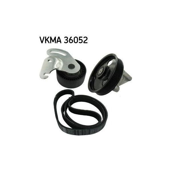 Skf Vkma 36052 Kit Cinghia Trapezoidale Dentata Oe 1172000QAN Compatibile Con Logan, Almera, Kubistar, Micra, Clio, Scenic, Kangoo, Megane, Modus, Thalia-image