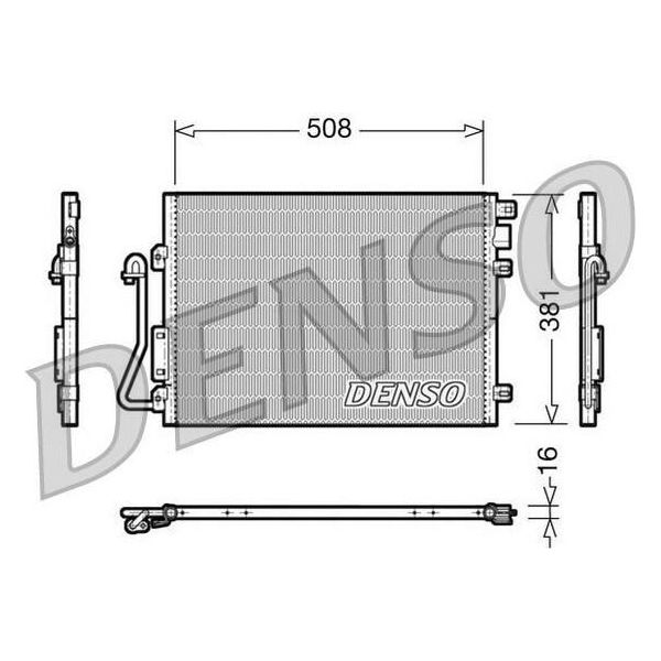 Denso DCN37001 - Condensatore Aria Condizionata Oe 6001550660 Per Logan E Sandero-image