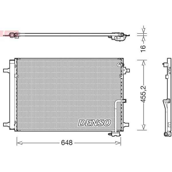 Denso DCN02042 - Condensatore Aria Condizionata Oe 4H0260401C Con Essiccatore Per A8 (4H)-image