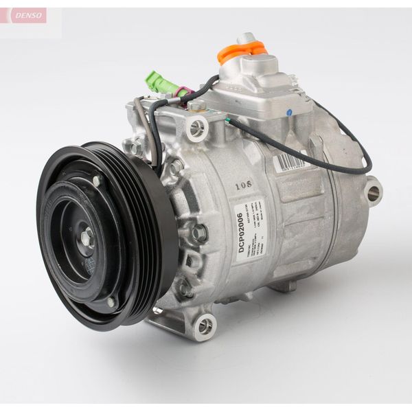 Denso DCP02006 - Compressore Aria Condizionata Oe 8D0260805B Per A4 (8D), A6 (4B), Superb I (3U), Passat (3B)-image