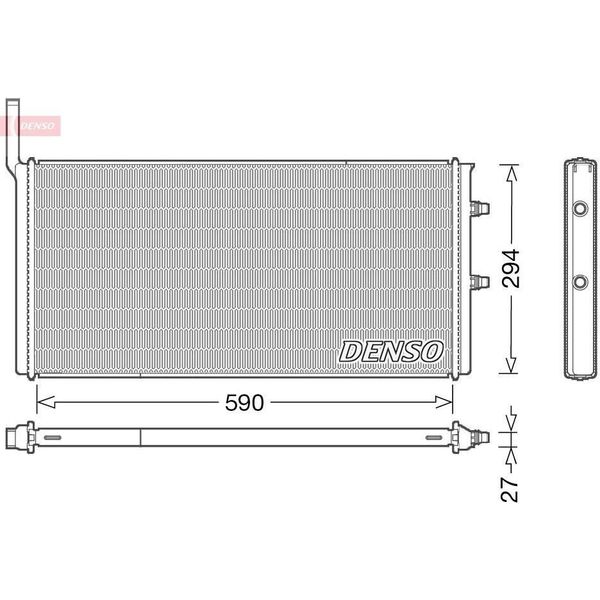 Denso DRM05009 - Radiatore Oe 17117601832, Raffreddamento Motore Per Serie 5 (F10), Serie 5 Gt (F07), Serie 5 (F11), Serie 6 (F12), Serie 6 (F13), Serie 6 (F06), Serie 7 (F01)-image
