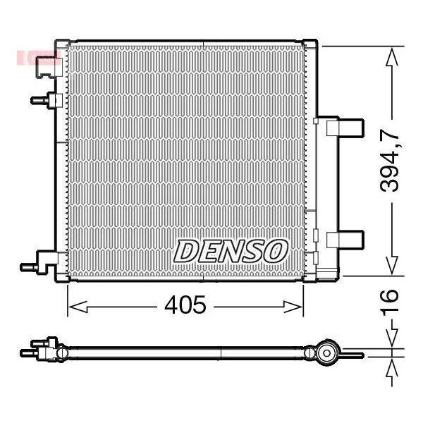 Denso DCN15006 - Oe 94554553 Condensatore Aria Condizionata Con Essiccatore Per Spark (M300)-image