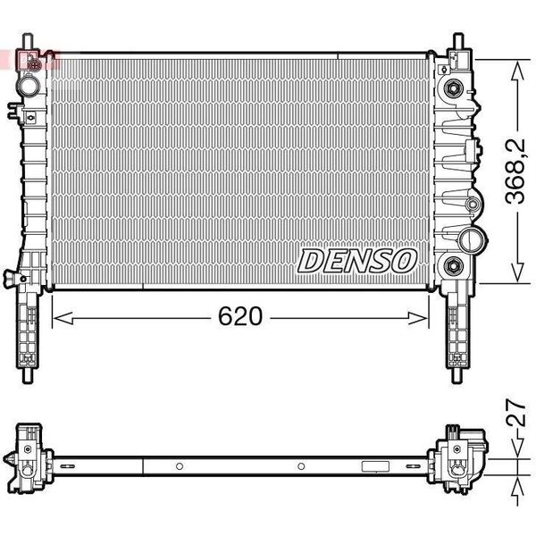 Denso DRM20119 - Oe 1300360 Radiatore, Raffreddamento Motore Per Mokka X (J13)-image