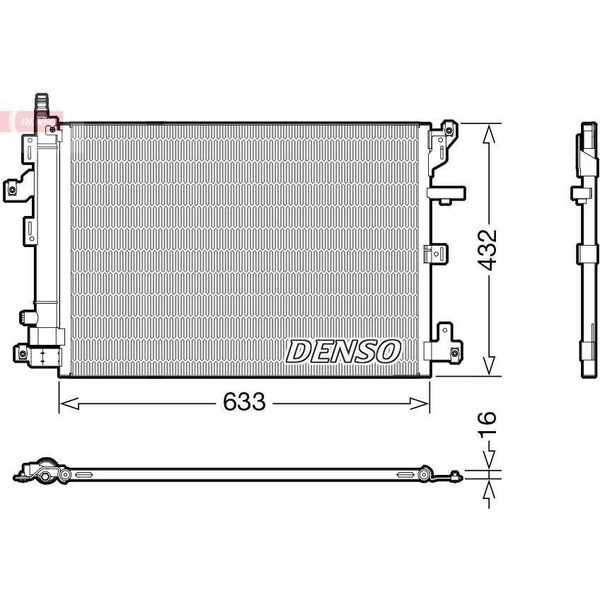 Denso DCN33012 - Oe 30648955 Condensatore Aria Condizionata Con Essiccatore Per XC90 I (275)-image