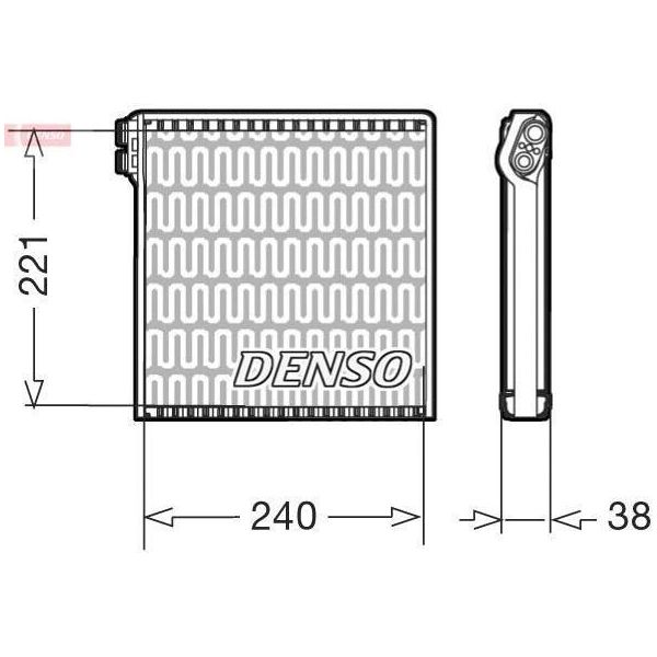 Denso DEV09102 - Evaporatore Oe 77364087, Impianto Di Climatizzazione Per Ducato-image