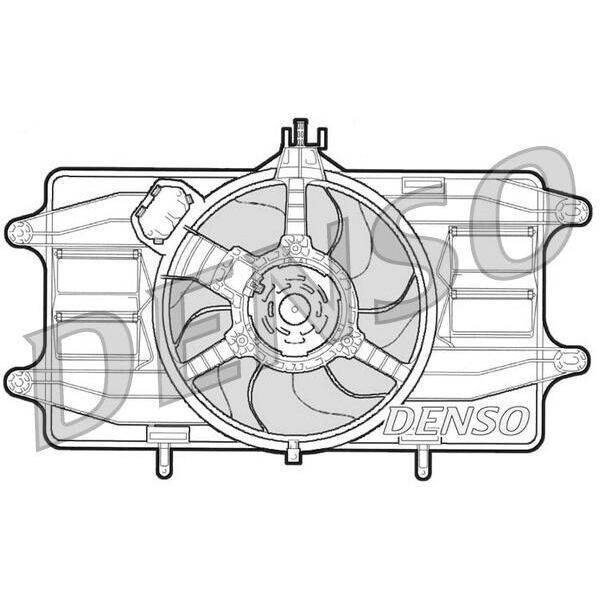 Denso DER09020 - Ventola Radiatore Oe 46737732 Per Doblo-image