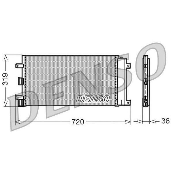 Denso DCN09042 - Oe 46417426 Condensatore Aria Condizionata Con Essiccatore Per Doblo-image