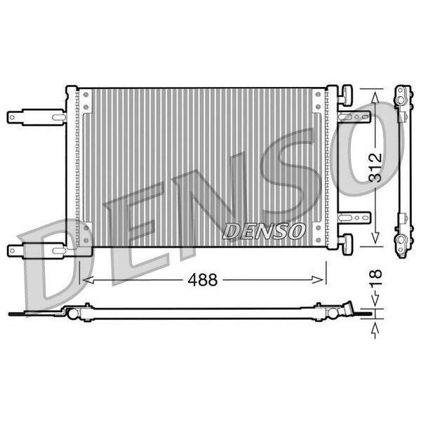 Denso DCN09041 - Condensatore Aria Condizionata Oe 46736891 Per Doblo E Punto-image