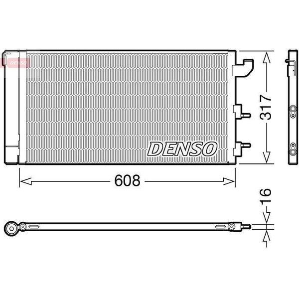 Denso DCN09144 - Oe 51782753 Condensatore Aria Condizionata Con Essiccatore Per Panda-image