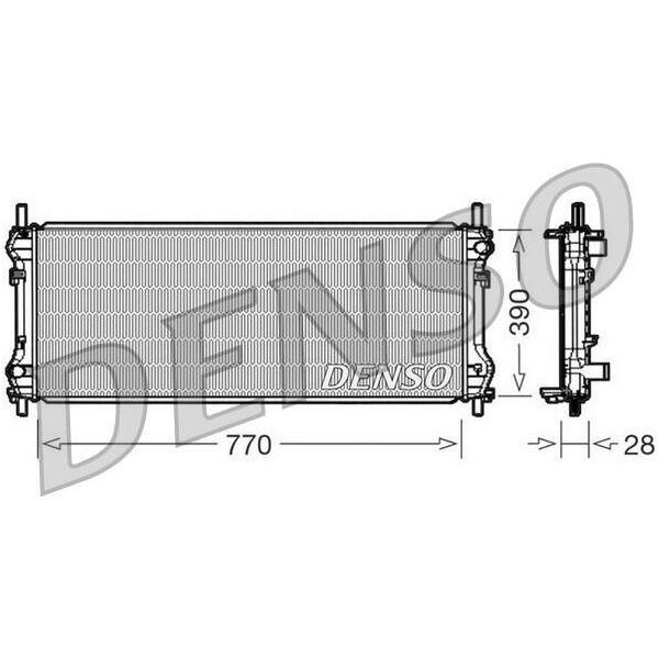 Denso DRM10103 - Oe 1103119 KüHler, MotorküHlung FüR Transit-image