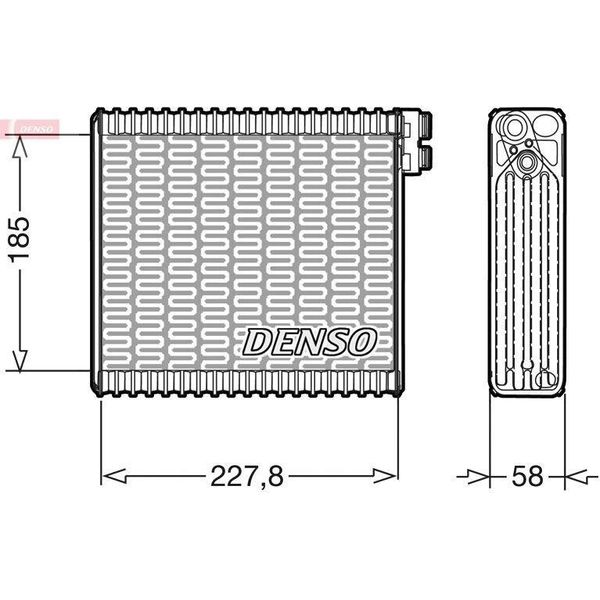 Denso DEV09011 - Evaporatore Oe 46723502, Sistema Di Climatizzazione Per Stilo-image