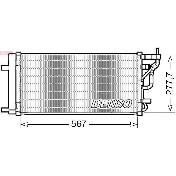 Denso DCN41024 - Oe 97606F2200 Condensatore Aria Condizionata Con Essiccatore Per I30 (Pd)-image