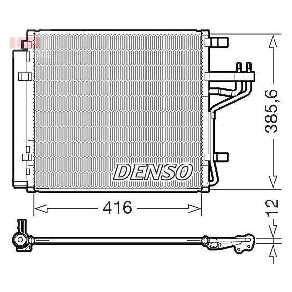 Denso DCN43014 - Condensatore Aria Condizionata Oe 97606G6000 Per Picanto (Ja)-image
