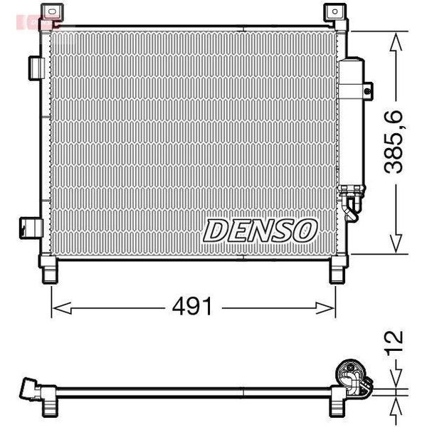 Denso DCN46031 - Condensatore Aria Condizionata Oe 921003VA1A Con Essiccatore Per Note (E12)-image
