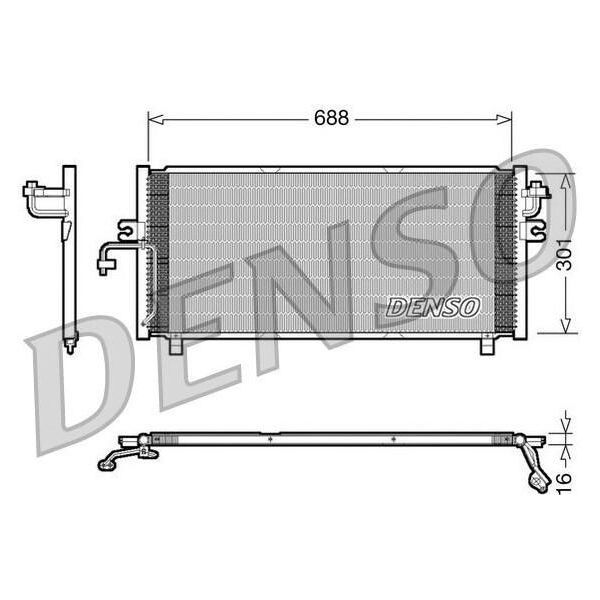 Denso DCN46004 - Condensatore Aria Condizionata Oe 921109F515 Per Primera (P11)-image