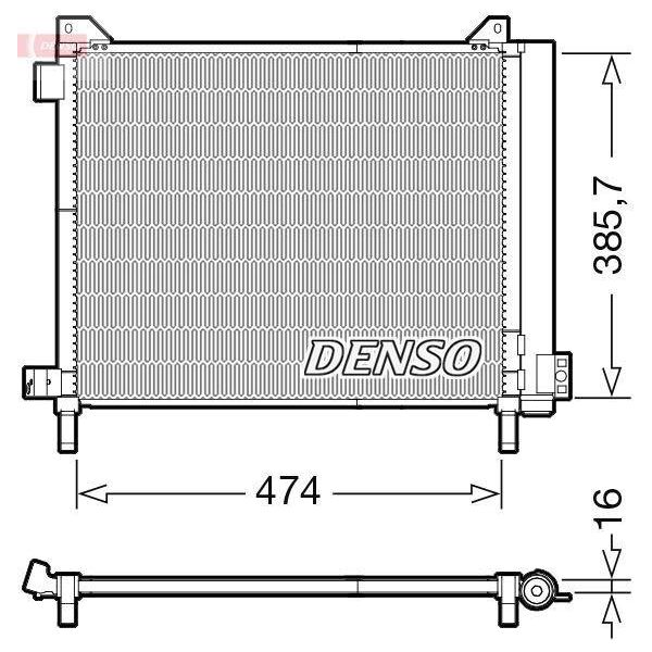 Denso DCN46030 - Condensatore Aria Condizionata Oe 921001HC1B Con Essiccatore Per Micra Iv (K13)-image