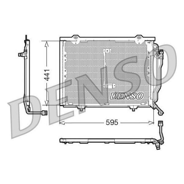 Denso DCN17012 - Condensatore Aria Condizionata Oe 2028300770 Per Classe C (W202), Classe C (S202), Clk (C208), Clk (A208)-image