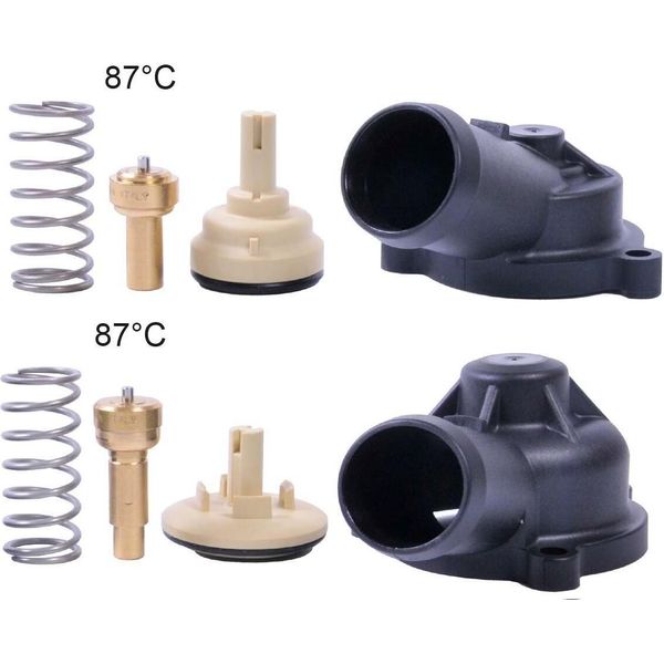 Gates TH700K1 - Termostato Acqua Di Raffreddamento Oe 03C 121 118 C Per A3 (8P), Eos (1F), Golf Plus (5M), Golf V (1K), Jetta Iii (1K2), Passat (3C), Touran (1T)-image