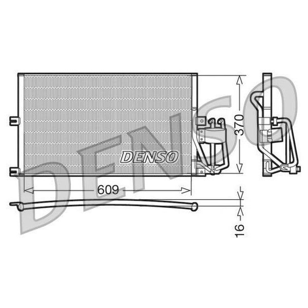 Denso DCN20029 - Condensatore Aria Condizionata Oe 1618073 Per Vectra B (J96)-image