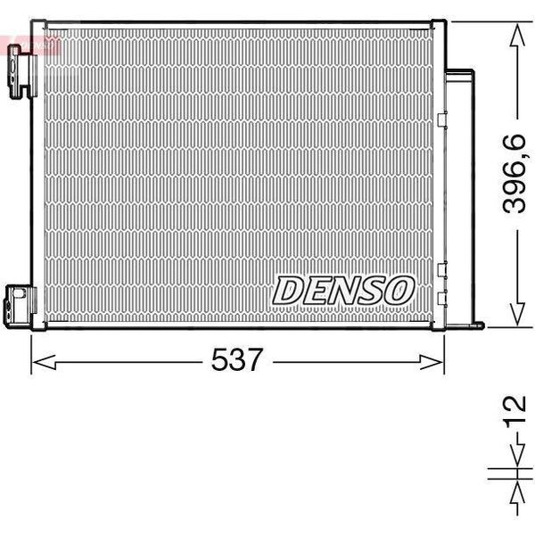 Denso DCN46032 - Condensatore Aria Condizionata Oe 921005FA0A Con Essiccatore Per Juke (F16), Micra V (K14)-image