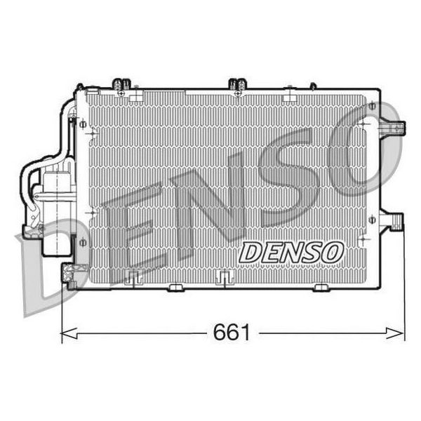 Denso DCN20015 - Condensatore Aria Condizionata Oe 1850000 Con Essiccatore Per Combo, Combo Tour, Corsa C (X01), Tigra Twintop (X04)-image
