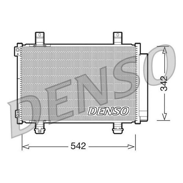 Denso DCN47005 - Oe 4709214 Condensatore Aria Condizionata Con Essiccatore Per Agila B-image