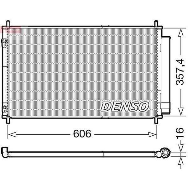 Denso DCN50058 - Condensatore Aria Condizionata Oe 884600D220 Con Essiccatore Per Yaris (P13)-image