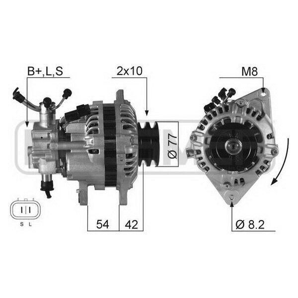 Era 210332A - Alternatore Oe 37300 42860 Per Ducato, Galloper I, Galloper Ii (JK-01), Terracan (Hp)-image