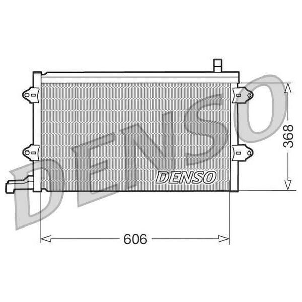 Denso DCN32003 - Condensatore Aria Condizionata Oe 1H0820413 Per Vento (1H), Golf Iii (1H), Golf Cabriolet (1E)-image