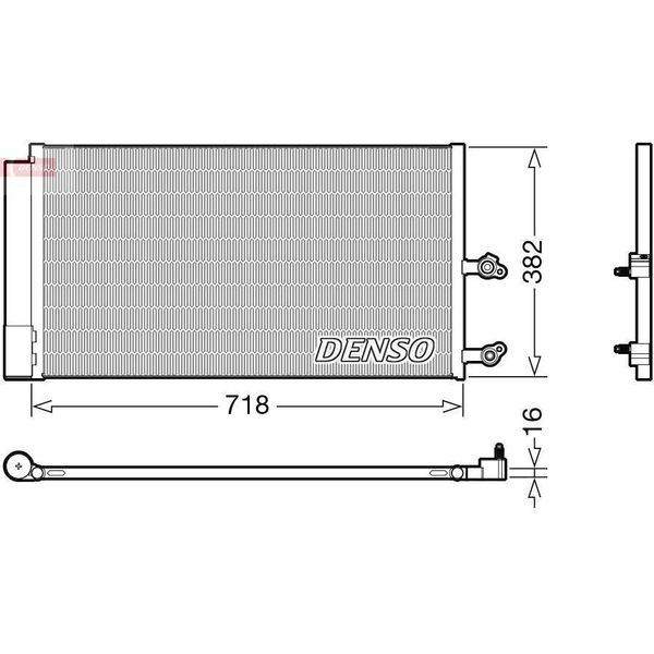 Denso DCN33014 - Oe 31338308 Condensatore Aria Condizionata Con Essiccatore Per XC90 Ii (256)-image