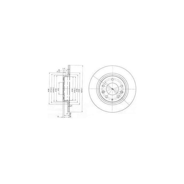 Dr!Ve+ DP1010.11.0165 - Oe 5DA033251 Disco Freno, Asse Posteriore Per 6 (G), 323 (Bj), MX-5 Iii (Nc), Premacy (Cp)-image