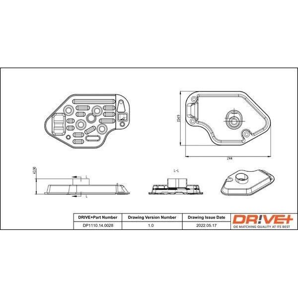 Dr!Ve+ DP1110.14.0028 - Oe 24 11 1 218 899 Filtro Idraulico, Per Autoveicoli Per 3Er (E36), 3Er (E46), 5Er (E39), Z3 (E36)-image