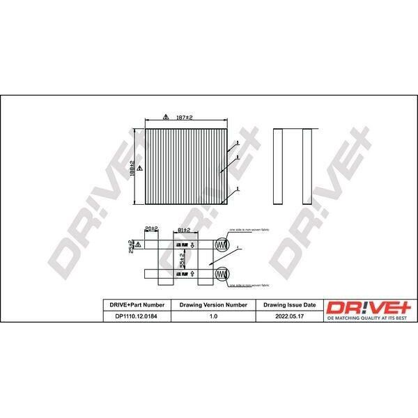 Dr!Ve+ DP1110.12.0184 - Oe 64 31 2 284 828 Filtro Aria Interna Per X3 (F25), X4 (F26)-image