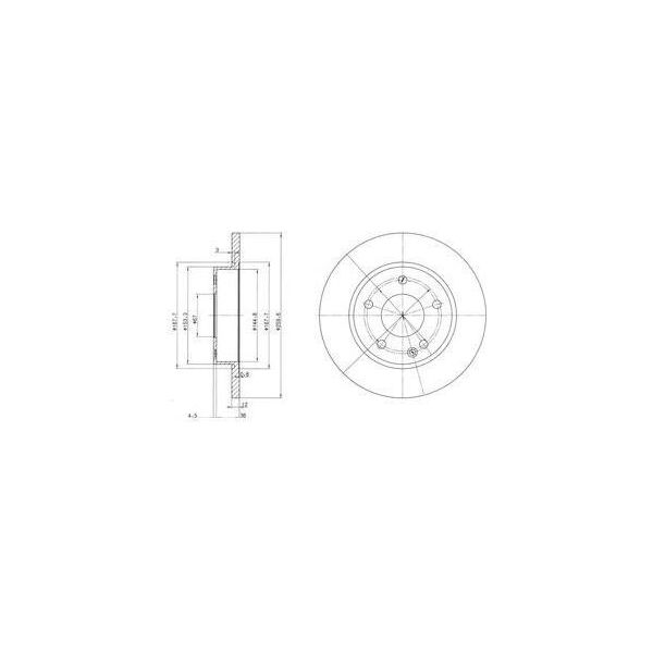 Dr!Ve+ DP1010.11.0152 - Oe 168 421 01 12 Disco Freno, Asse Anteriore Per Classe A (W168)-image