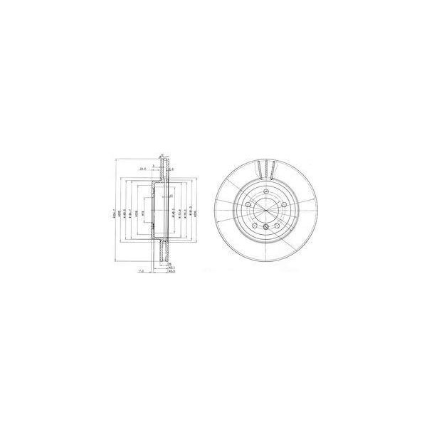Dr!Ve+ DP1010.11.0832 - Oe 1 166 071 Disco Freno, Asse Anteriore Per Serie 3 (E46), Z4 (E86), Z4 (E85)-image