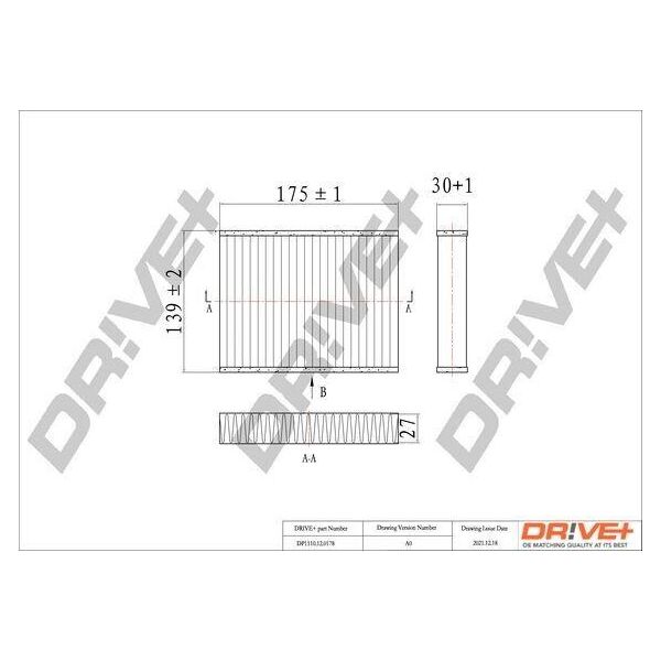 Dr!Ve+ DP1110.12.0178 - Filtro Aria Abitacolo Oe 46799653 Per 147 (937), 156 (932), Gt (937)-image