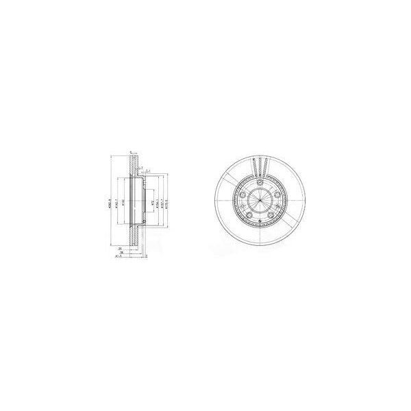 Dr!Ve+ DP1010.11.0810 - Oe G26Y 33 25XA Disco Freno, Asse Anteriore Per 6 (G)-image