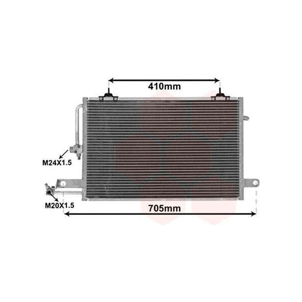 Van Wezel 03005117 - Condensatore Aria Condizionata Oe 4A0260403AB Per A6 (4A)-image