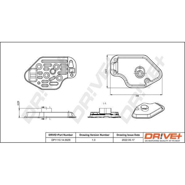 Dr!Ve+ DP1110.14.0029 - Oe 24 11 1 218 899 Filtro Idraulico, Cambio Automatico Per Serie 3 (E36), Z3 (E36), Serie 3 (E46)-image