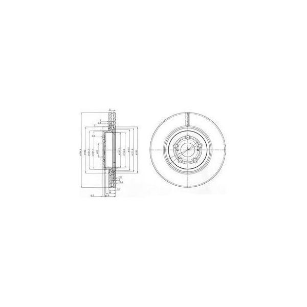 Dr!Ve+ DP1010.11.0385 - Oe 43512 05050 Disco Freno, Asse Anteriore Per Avensis (T25)-image