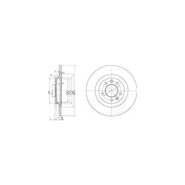 Dr!Ve+ DP1010.11.0202 - Oe 4249 72 Disco Freno, Asse Posteriore Per C5 Iii (Rd), C5 Iii (Rw), 407, 407 Sw (6D, 6E), 508 (8D), 508 (8E), 607 (9D, 9U), Rcz-image