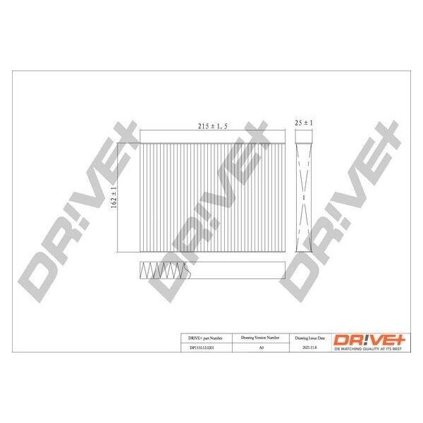 Dr!Ve+ DP1110.12.0201 - Filtro Aria Abitacolo Oe 46722862 Per Doblo, Idea, Punto-image