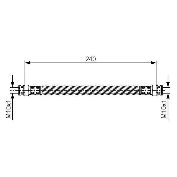 Bosch 1 987 476 676 - Oe 4806 64 Tubo Freno Per Xsara, Zx (N2), 306-image