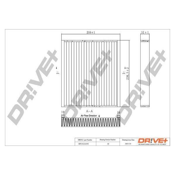 Dr!Ve+ DP1110.12.0193 - Oe 13271407 Filtro Abitacolo Per Meriva (X03)-image