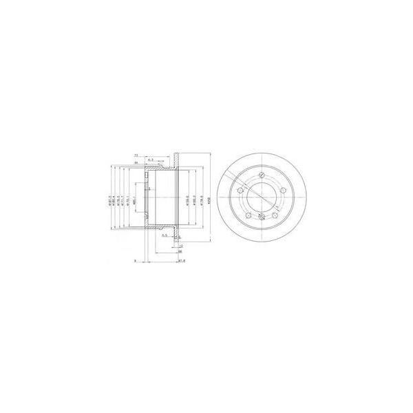 Dr!Ve+ DP1010.11.0143 - Oe 2D0 501 203 Bremsscheibe, Hinterachse FüR Sprinter (W901, W902), Sprinter (W903), Sprinter (W904)-image