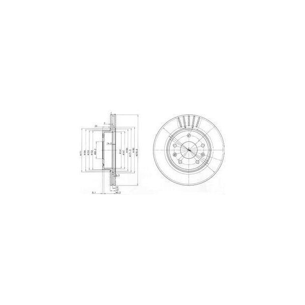 Dr!Ve+ DP1010.11.0790 - Oe SDB000080 Disco Freno, Asse Anteriore Per Freelander (L314)-image