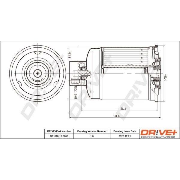 Dr!Ve+ DP1110.13.0205 - Filtro Carburante Oe 1015734 Per Transit Tourneo-image
